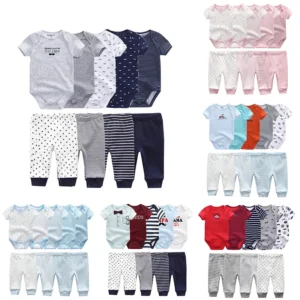 Unisex  Bodysuits+Pants  Sets