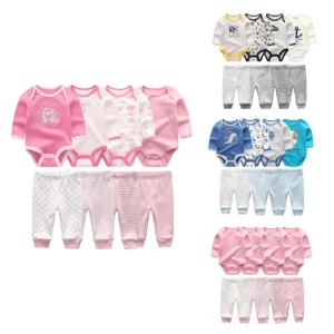 Bodysuits+Pants Baby Boy Girl  Set
